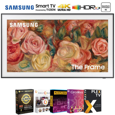 Samsung 75" The Frame QLED 4K Smart TV 2024 +26 Month Protection & Movies Streaming Pack