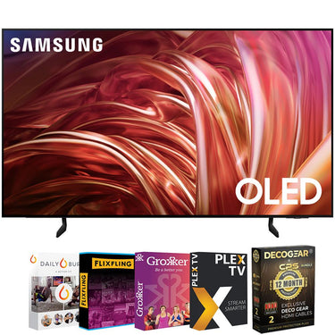Samsung 65 Inch OLED 4K Smart TV 2024 with 12 Month Protection & Movies Streaming