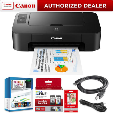 Canon PIXMA TS202 Inkjet Printer for Documents and Photos Up to 4800 x 1200 dpi Bundle