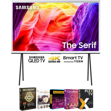 Samsung 43" QLED 4K The Serif TV 2024 +12 Months Protection & Movies Streaming Pack