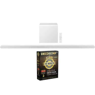Samsung 3.1.2ch Wireless Soundbar White 2024 + 26 Months Protection Pack Bundle