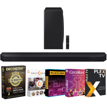 Samsung Q-series 5.1.2ch Wireless Dolby ATMOS Soundbar 2024 + 26 Month Protection Pack