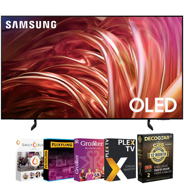 Samsung 55 Inch OLED 4K Smart TV 2024 with 12 Months Protection & Movies Streaming