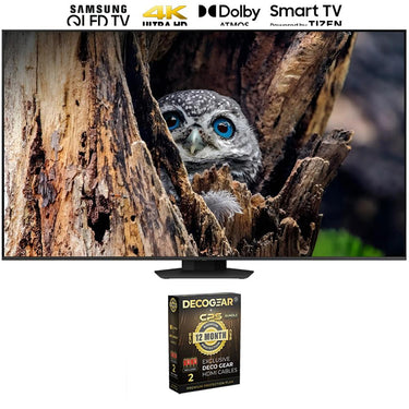 Samsung 55 Inch QLED 4K Smart TV 2024 with 12 Month Protection Pack