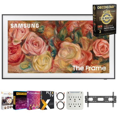Samsung QN75LS03DA 75 inch The Frame 2024 + 26 Month Protection & Movies Streaming Pack