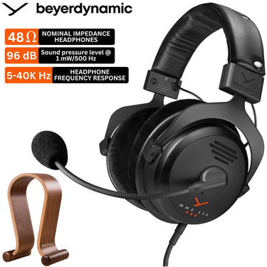 BeyerDynamic MMX 330 Pro Open-back Gaming Headset w/ Headset Hanger Bundle