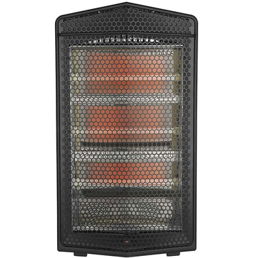 Pelonis 1500W Electric Quartz Radiant Heater with 3-Heat Settings, Black, Refurbished