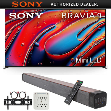 Sony BRAVIA 9 85" 4K HDR QLED Mini-LED TV (2024) + Premium Soundbar + Mount Kit