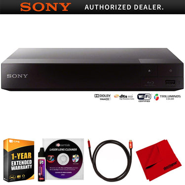 Sony BDPBX370 Streaming Blu-Ray Disc Player w/ WiFi + Accessories + Warranty Bundle