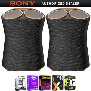 Sony 360 Reality Audio Premium Wireless BT Speaker 2 Pack with Warranty Bundle