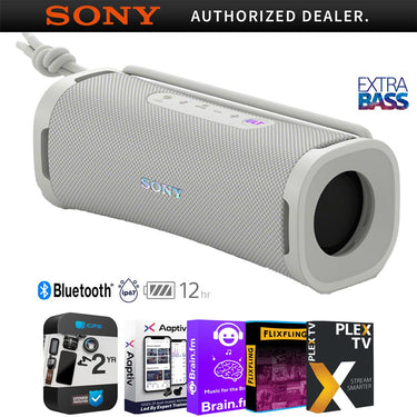 Sony EXTRA BASS Portable Bluetooth Speaker White + Audio & 2 Year Warranty