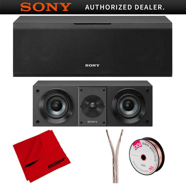 Sony SS-CS8 2-Way 3-Driver Bass Reflex Speaker w/ Deco Gear Accessories Bundle