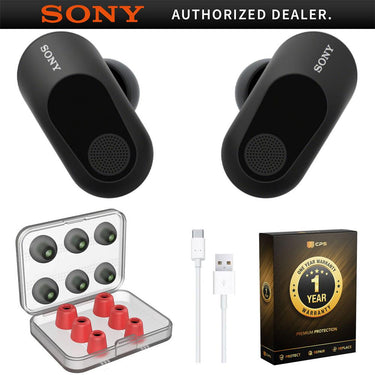 Sony INZONE Buds Truly Wireless Gaming Earbuds (Black) Bundle with Ear Tips