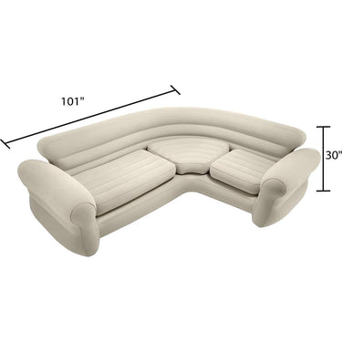 Intex Inflatable 2 in 1 Inflating & Deflating Valve Corner Room Air Mat Open Box