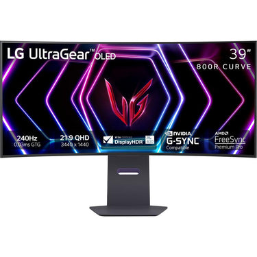 LG 39 inch UltraGear OLED G-Sync Compatible 800R Curved Gaming Monitor Open Box