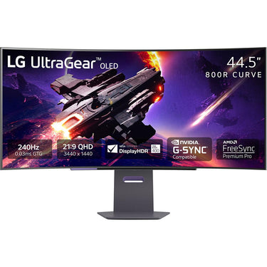 LG 45 inch UltraGear 1440p 240 Hz OLED Curved Gaming Monitor  - Open Box