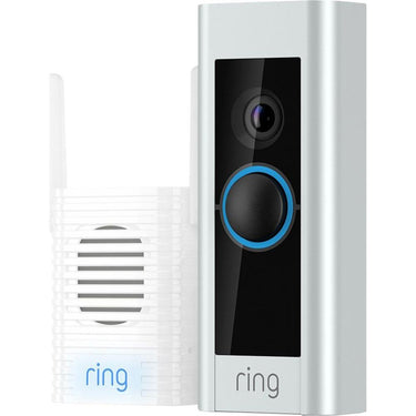 Ring Wired Doorbell Plus (Video Doorbell Pro) bundle with Ring Chime Pro - Open Box