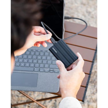 Samsung T7 4TB Shield Portable SSD, USB 3.2, Black (MU-PE4T0S) - Open Box