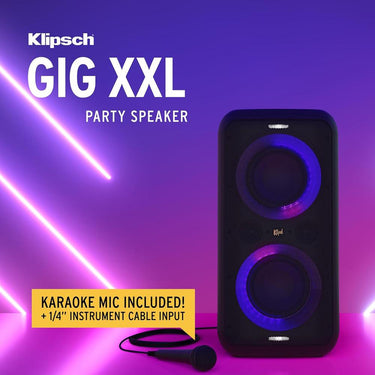 Klipsch Gig XXL Party Portable Wireless Bluetooth Speaker with Microphone - Refurbished