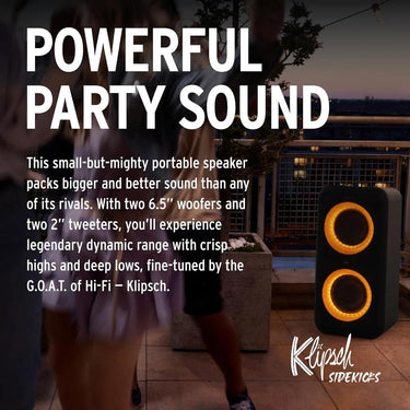 Klipsch Gig XXL Party Portable Wireless Bluetooth Speaker with Microphone - Refurbished