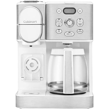 Cuisinart 2-IN-1 Center Combo Brewer Coffee Maker, White - Open Box