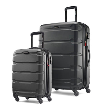 Samsonite Omni 2 Piece Hardside Expandable Luggage Nested Spinner Set (20"/28") Black