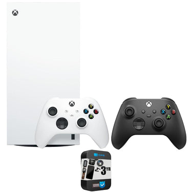 Microsoft Xbox Series X 1TB All-Digital Console w/ Dual Controller +3 Year Warranty Bundle