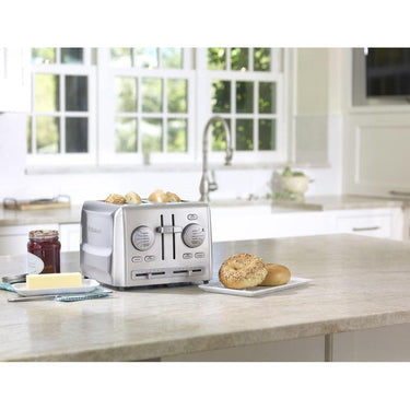 Cuisinart CPT-640P1 4-Slice Custom Select Toaster, Stainless Steel Refurbished