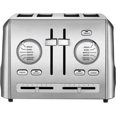 Cuisinart CPT-640P1 4-Slice Custom Select Toaster, Stainless Steel Refurbished