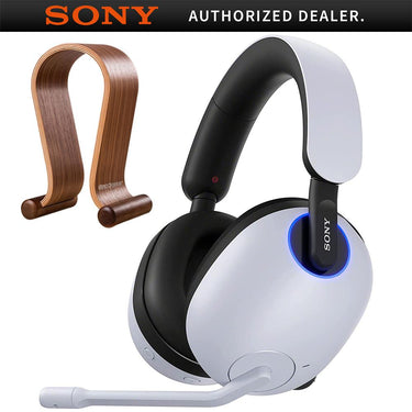 Sony INZONE H9 Noise Cancelling Gaming Headset + Deco Gear Wood Headphone Holder
