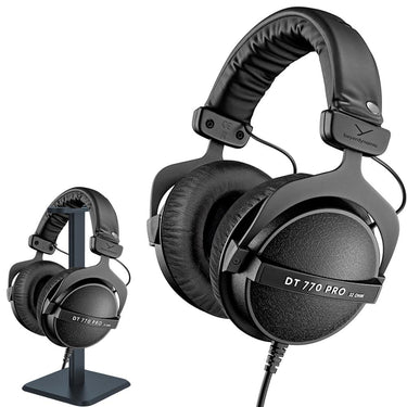 BeyerDynamic DT 770 PRO Closed Dynamic Studio Headphones, 32 Ohms Bundle with Stand