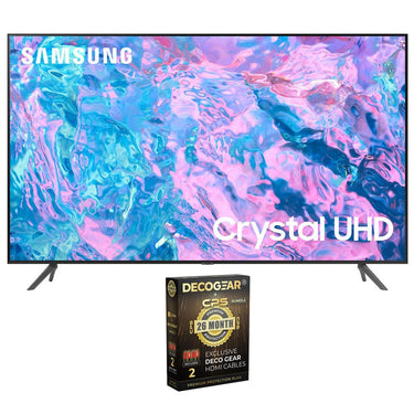 Samsung UN70CU7000 70" Crystal UHD 4K Smart TV 2023 + 26 Months Protection Pack