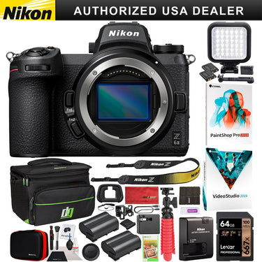 Nikon Z6II Mirrorless Camera Body Full Frame FX-Format Bundle with Accessory Kit