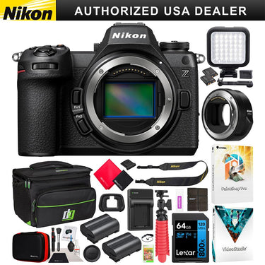 Nikon Z6III Full Frame Mirrorless FX Camera Body + FTZ II Adapter + 2 Battery Bundle