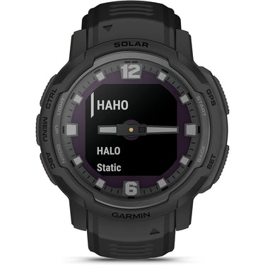 Garmin Instinct Crossover Solar Tactical Hybrid Smartwatch, Black w/ Accessories Bundle