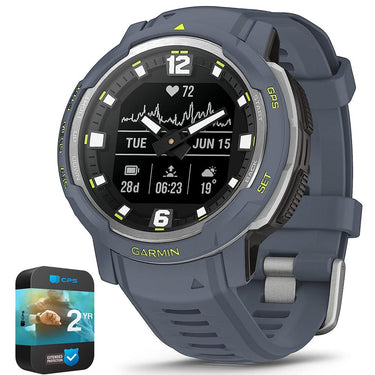 Garmin Instinct Crossover Rugged Hybrid Smartwatch Blue Granite+2 Year Warranty