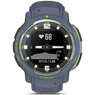 Garmin Instinct Crossover Rugged Hybrid Smartwatch Blue Granite+2 Year Warranty