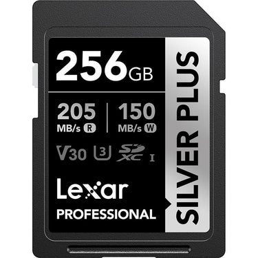 Lexar 256GB Professional SILVER PLUS UHS-I SDXC Memory Card 2 Pack
