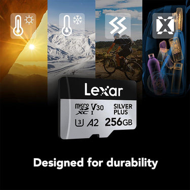 Lexar 256GB Professional Silver Plus microSDXC Card 2 Pack