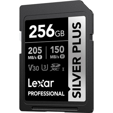 Lexar 256GB Professional SILVER PLUS UHS-I SDXC Memory Card 3 Pack