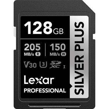 Lexar Professional SILVER PLUS UHS-I SDXC 128 GB Memory Card 4 Pack