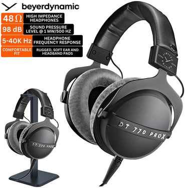 BeyerDynamic DT 770 PRO X Century Limited Edition Studio Headphones Bundle with Stand