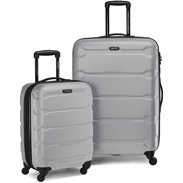 Samsonite Omni 2 Piece Hardside Expandable Luggage Nested Spinner Set (20"/28") Silver