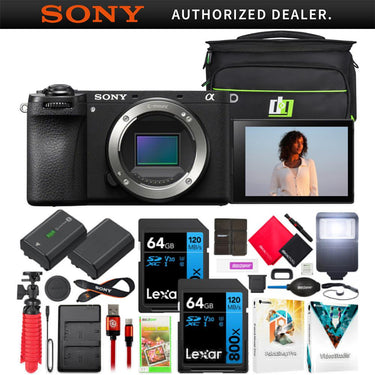 Sony a6700 Alpha APS-C Mirrorless 4K Interchangeable Lens Camera Body + Pro Bundle