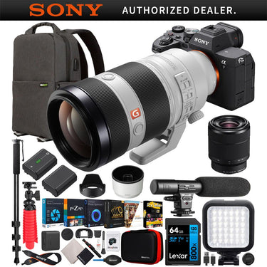 Sony a7 IV Full Frame Mirrorless Camera + 100-400mm F4.5-5.6 GM + 28-70mm 2 Lens Kit