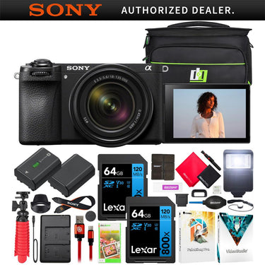 Sony a6700 Alpha APS-C Mirrorless Camera 26MP 4K + 18-135mm Lens Kit + Pro Bundle