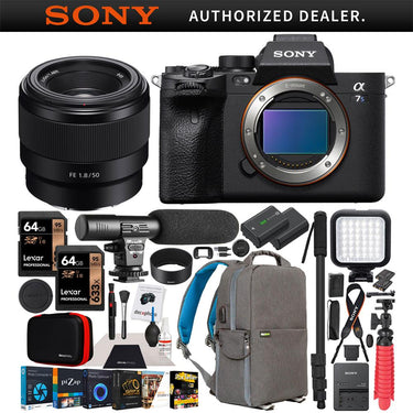 Sony a7S III Mirrorless Full Frame Camera Body + 50mm F1.8 Lens SEL50F18F Kit Bundle