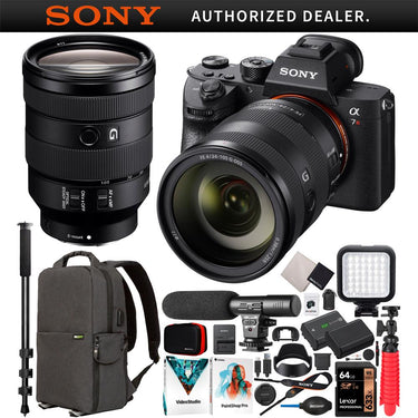 Sony a7R III Mirrorless Full Frame Camera + 24-105mm F4 G Lens SEL24105G Kit Bundle