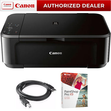 Canon Pixma Wireless Inkjet All-In-One Multifunction Printer w/Paint Shop Bundle