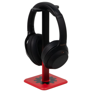 Deco Gear Pro Audio Headphone Stand - Matte Black/Red